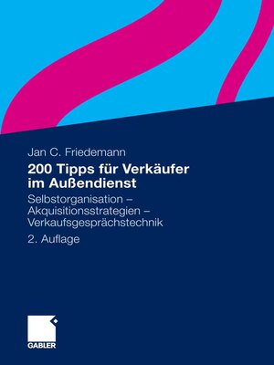 cover image of 200 Tipps für Verkäufer im Außendienst